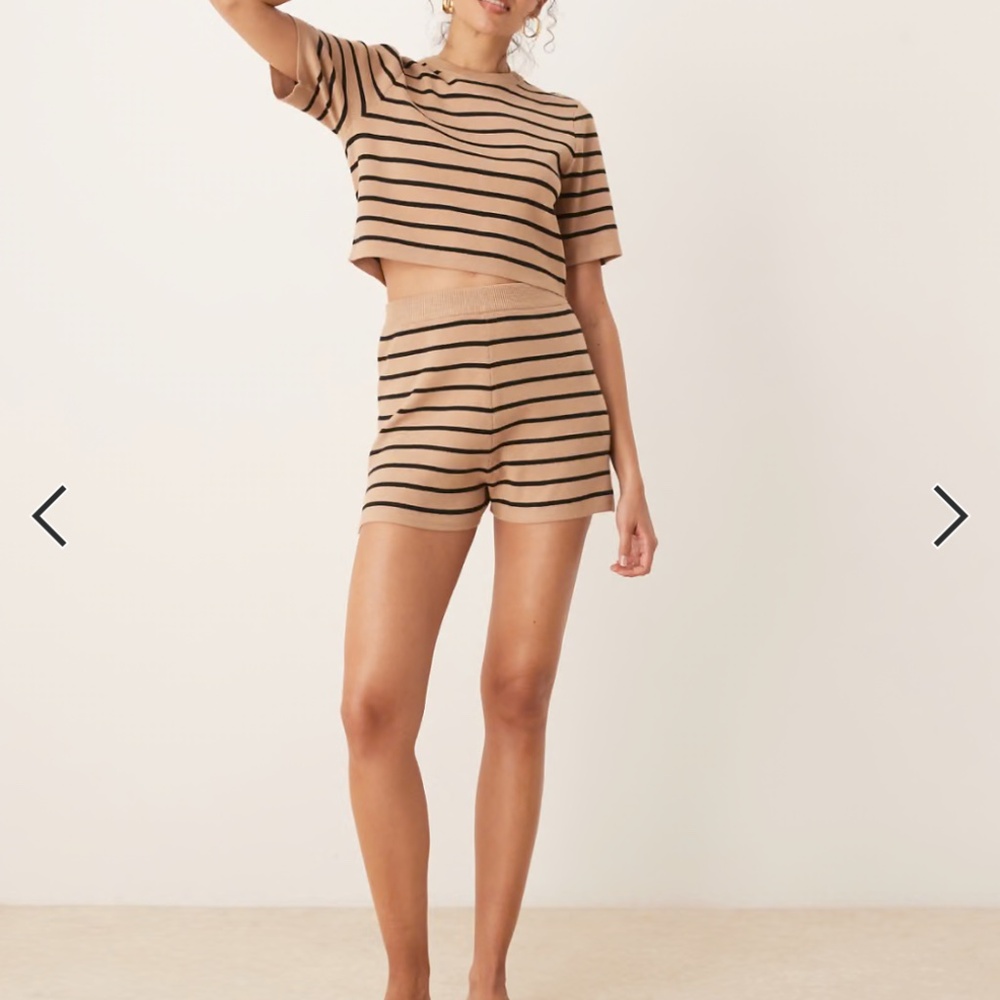 Brave Soul Knit Shirt & Shorts Set